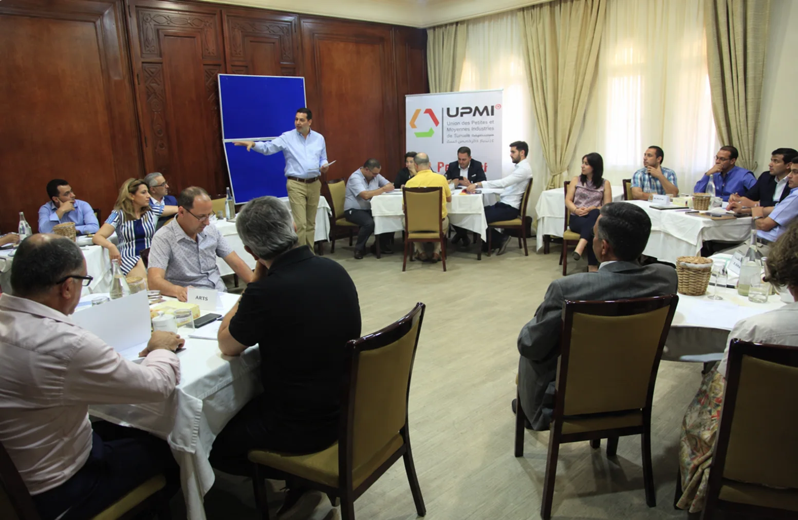 Dr Mohamed Belhaj facilitating a collaborative workshop